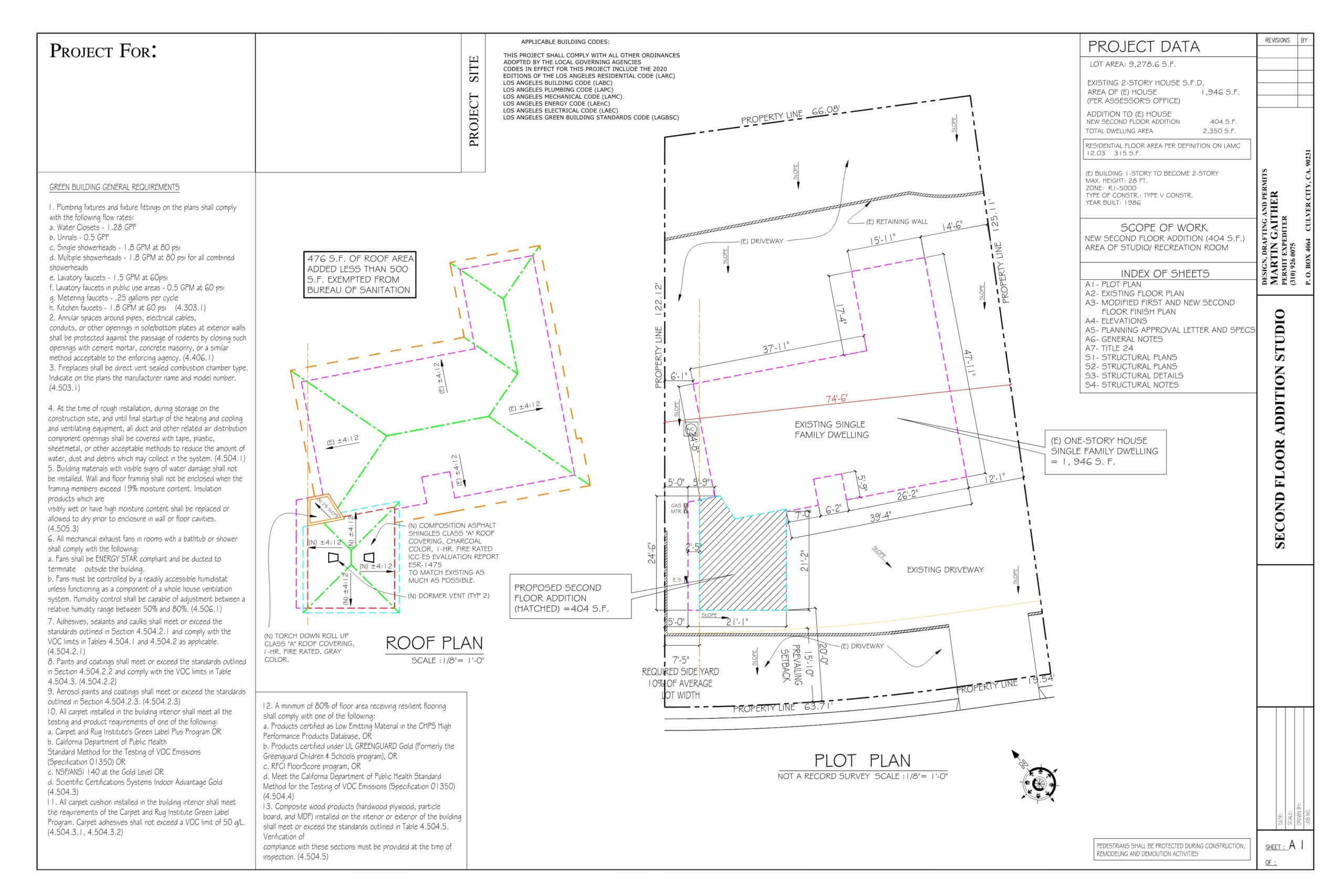 Denese Laurel Canyon4-A1-Plot Roof Plan