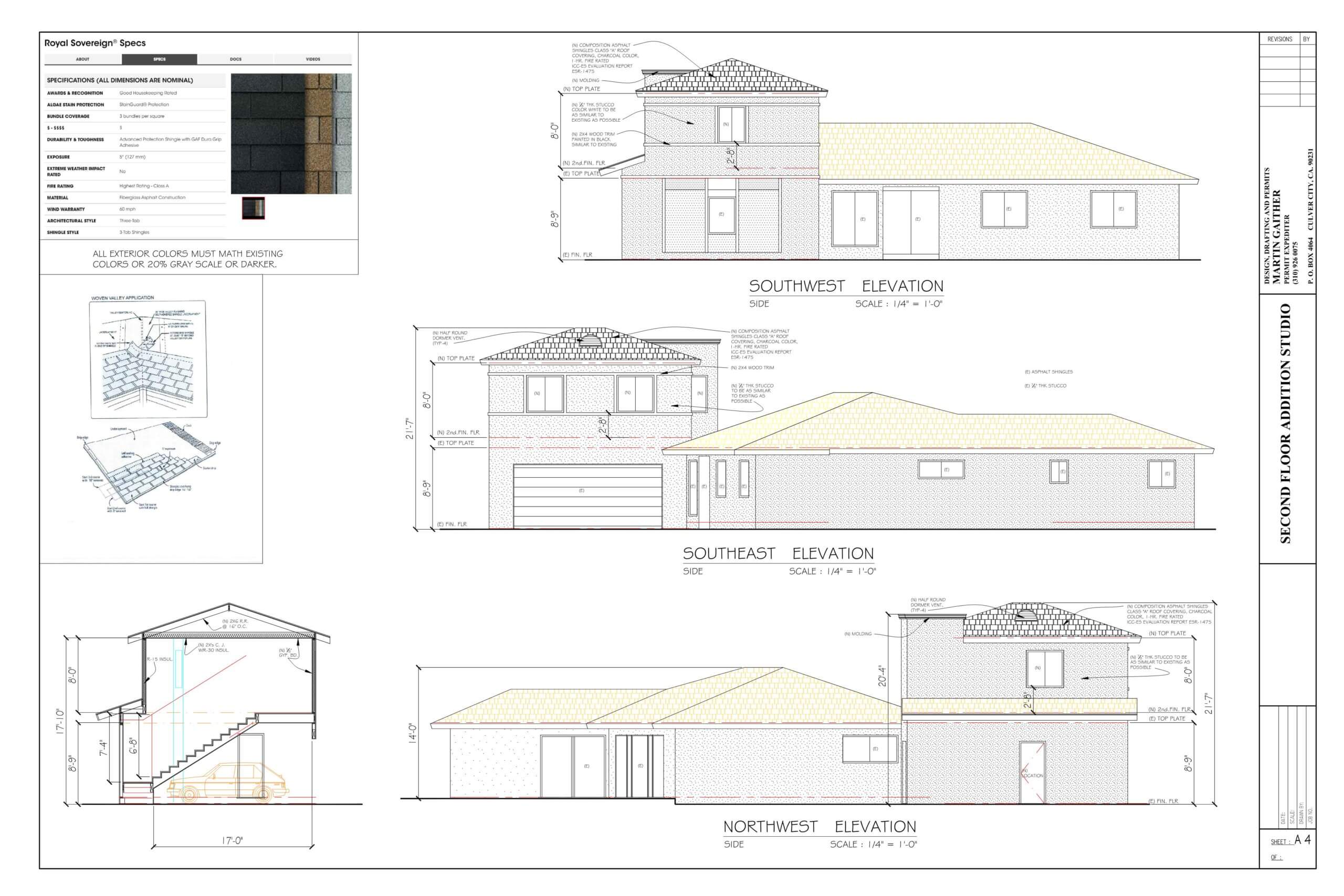 Denese Laurel Canyon4-A4-Elevt Section